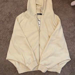 Zara - Oversized zip up hoodie